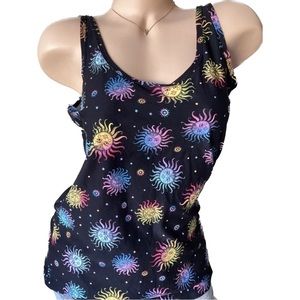 Multicolor CELESTIAL Sun Print Tank Top - XL